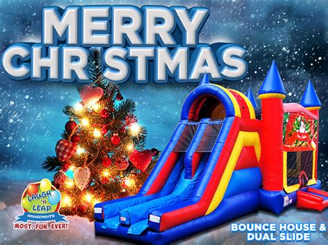 Festive Christmas Bounce House Decorations